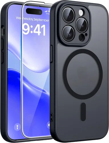 Miniatura 106 de FNTCASE Funda para iPhone 13 Pro: Fundas magnéticas translúcidas mate delgadas con protector de pantalla de vidrio templado