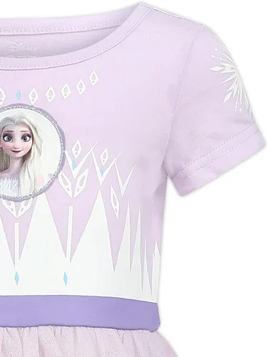 Miniatura 4 de Disney Frozen Elsa and Anna - Vestido tutú para niñas pequeñas y pequeñas, color azul marino
