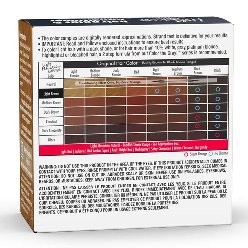 Miniatura 2 de Light Mountain Henna - Tinte y acondicionador para el cabello, tinte para el cabello castaño claro para hombres y mujeres, polvo orgánico de hoja