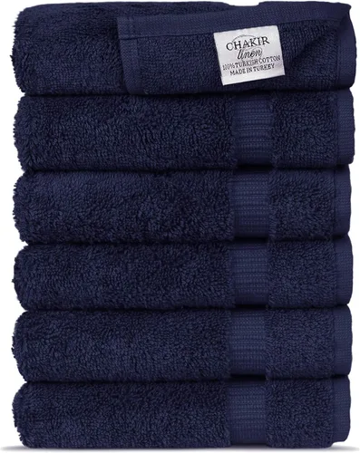 Miniatura 14 de Chakir Turkish Linens - Toallas turcas de 100% algodón, suaves y absorbentes (4 paños, color gris)