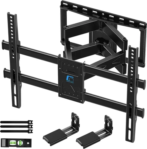 Miniatura 10 de HOME VISION Soporte de pared para TV de movimiento completo con soporte de barra de sonido para televisores de 32 a 70 pulgadas, brazos dobles