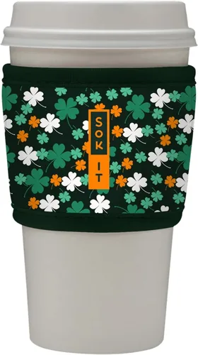 Miniatura 97 de Sok It HotSok Coffee & Tea - Funda de neopreno con aislamiento reutilizable (floral abstracto)