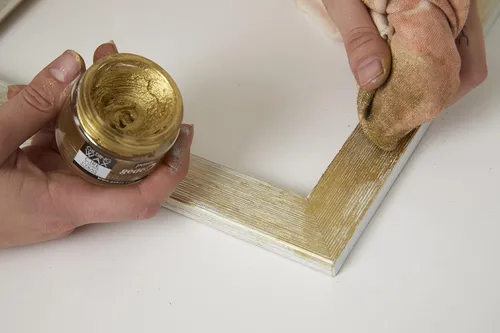 Miniatura 4 de Pebeo Cera dorada – Pasta dorada metálica, cera antigua para muebles, yeso, vidrio, papel, metal y más, suministros de arte y manualidades, tarro