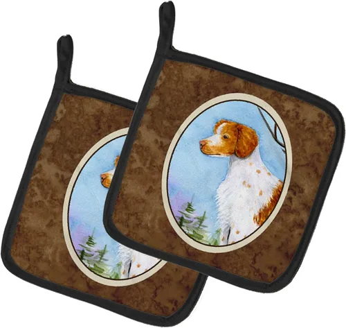 Miniatura 87 de Caroline's Treasures SS8617PTHD - Juego de soportes para ollas de cocina resistentes al calor, almohadillas calientes para horno para cocinar, Husky