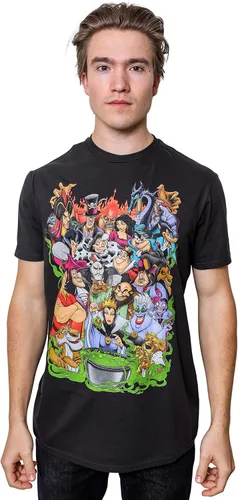 Miniatura 3 de Disney Villains Group Collage Gaston Ursula Maleficent Hades - Camiseta para hombre