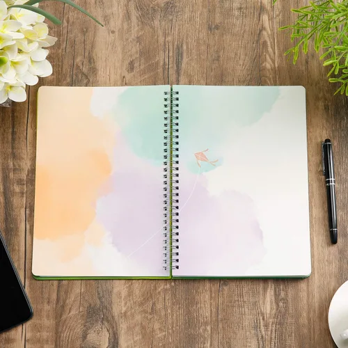 Miniatura 5 de SIIXU Cuaderno de diario en blanco colorido, diario personal de tapa dura sin líneas para escribir para mujeres y niñas, bonito bloc de notas
