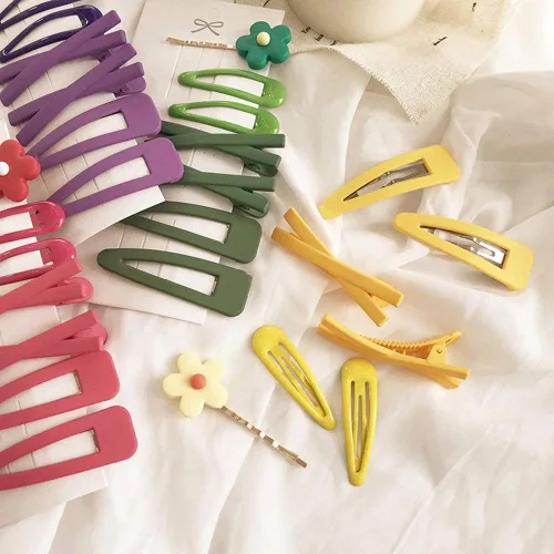 Miniatura 8 de 7 piezas de horquilla de horquilla de flores dulces amarillas para mujer, niña, horquilla para el pelo, decoración de elegantes regalos dorados