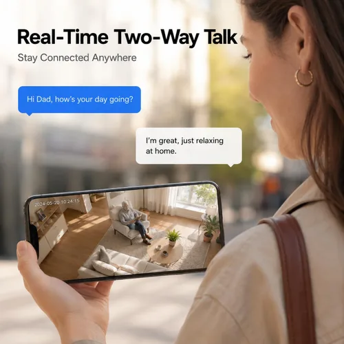 Miniatura 7 de Cámara 2K para Seguridad del Hogar, Cámaras de Seguridad 5G para Exteriores/Interiores, Cámara de Monitoreo para Bebés