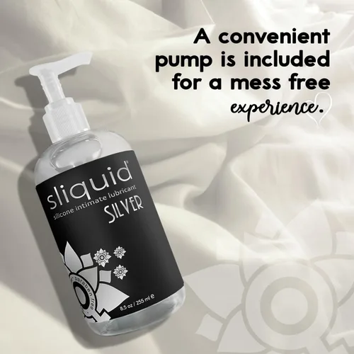 Miniatura 3 de Sliquid Silver Lubricante íntimo - Lubricante de silicona para mujeres/hombres/parejas, lubricante hipoalergénico, lubricante de silicona
