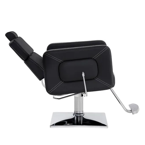 Miniatura 6 de BarberPub Silla de peluquería hidráulica clásica reclinable, ajustable, estilo de salón de belleza, silla de spa 2065 (negro)