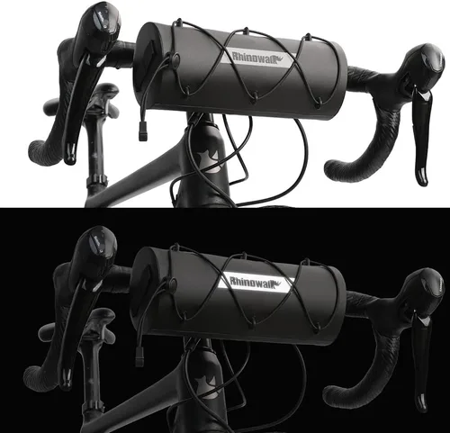 Miniatura 6 de Rhinowalk Bolsa de manillar impermeable para bicicleta, bolsa frontal de bicicleta, bolsa de almacenamiento enrollable Fram para bicicletas