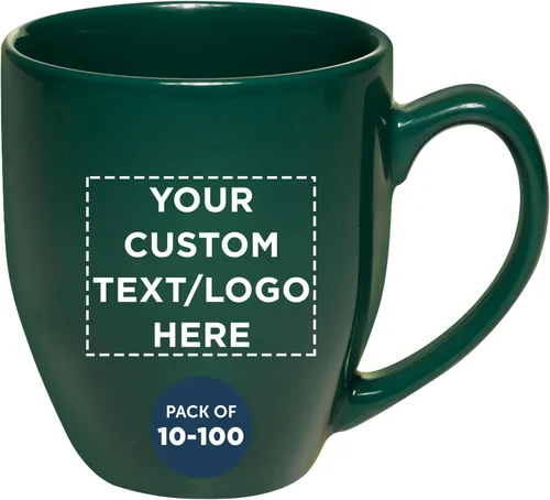 Miniatura 17 de DISCOUNT PROMOS Juego de 10 tazas de café grandes de 16 onzas, paquete a granel, perfectas para té, espresso, capuchino, cacao caliente, color verde