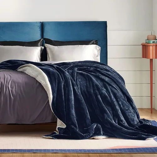 Miniatura 3 de Bedsure GentleSoft - Manta de forro polar Sherpa tamaño King para cama, manta gruesa y cálida para mujeres y hombres, manta de felpa suave y mullida