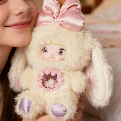Miniatura 7 de POP JOY Nommi - Caja ciega de peluche V6 de felpa con 3 expresiones, adorable y misterioso, juguetes de peluche para niños y coleccionistas, figura