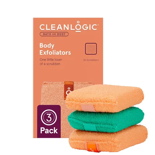 Cleanlogic Exfoliante corporal para baño y cuerpo, pequeña herramienta exfoliante para piel suave y suave, rutina diaria de cuidado de la piel,
