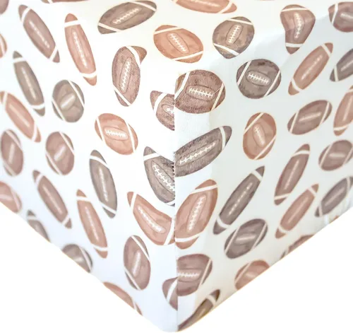 Miniatura 132 de Copper Pearl Sábanas de punto prémium para cuna de bebé para colchones estándar, transpirables y suaves, trucha