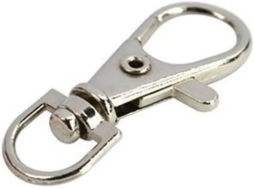 Miniatura 3 de 10 unids 1.496 in aleación langosta garra giratoria cierres llavero para hacer joyas piezas llavero hallazgos