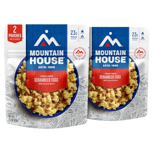 Miniatura 18 de Mountain House Lasaña de carne Alimentos liofilizados para acampar, 4 porciones, vida útil de 30 años, paquete de 2