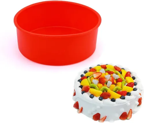 Miniatura 14 de SKYPRO Juegos de moldes de silicona para hornear, moldes redondos de silicona antiadherentes para pasteles en capas, pasteles de queso y pasteles