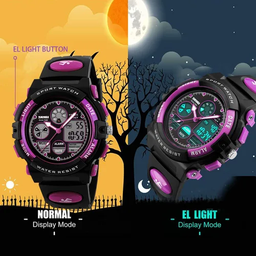 Miniatura 4 de Kids Digital Sport Watch, Boys Girls Waterproof Sports Outdoor Watches Children Casual Electronic Analog Quartz Wrist Watches with Alarm Stopwatch