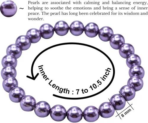 Miniatura 791 de Amazing Gemstone Crystal Bracelet for Women Men's Gifts - Protection Healing Crystal Bracelet - 8mm Gemstone Beaded Stretchable Bracelet Pulseras