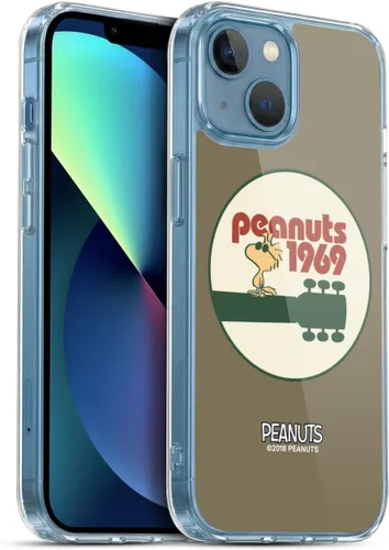 Miniatura 155 de Head Case Designs Funda de gel Woodstock 50th con licencia oficial de Peanuts Snoopy Guitar 1969 [protección de grado militar] compatible con Apple