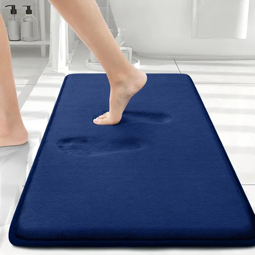 Miniatura 148 de Smiry Tapetes de Baño de Espuma Viscoelástica 36 x 24 pulgadas, Tapetes de Baño Extra Suaves y Absorbentes, Alfombra Antideslizante Lavable