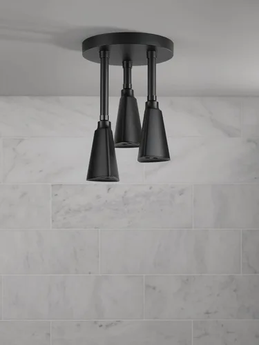 Miniatura 3 de DELTA FAUCET 57140-CZ H2Okinetic - Cabezal de ducha colgante Raincan, flujo de agua de 1.75 GPM, bronce champán