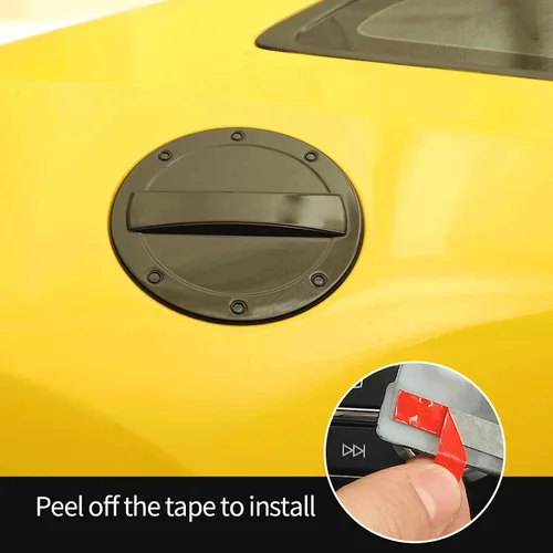 Miniatura 5 de Hoolcar Tapa de gasolina para puerta de llenado de gasolina para Chevrolet Camaro 2017-2022, color negro