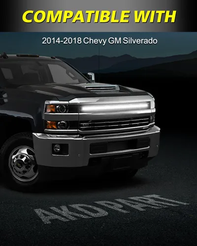 Miniatura 6 de Kit de luces LED DRL de 36.6 pulgadas para Chevy GM Silverado 2014-2018, accesorios para parrilla delantera, luces de acento de barra de posición