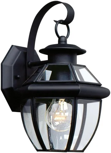 Miniatura 3 de Sea Gull Lighting 8037-965 Lancaster - Farol de pared para exteriores, luminoso, níquel cepillado antiguo