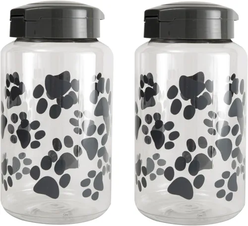 Miniatura 7 de Lixit Tarro de plástico para golosinas para perros, 128 onzas