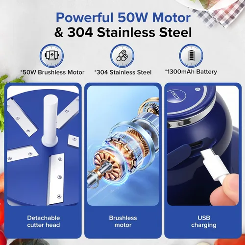 Miniatura 7 de JOYHILL Peladora eléctrica de uva, pelador automático de frutas y ajo para uva, tomate, cereza, motor de 50 W con cuchillas de acero inoxidable