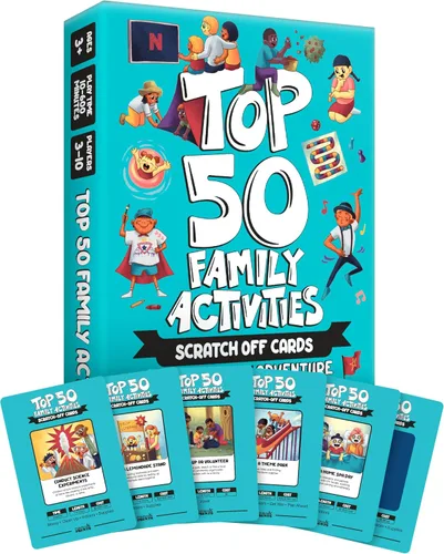 Las 50 mejores actividades familiares - 50 divertidas aventuras familiares de rascar y juegos familiares para vínculos profundos - Diversión para