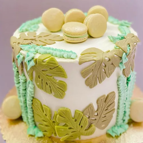 Miniatura 6 de Moldes grandes para fondant de hojas de tortuga, moldes de silicona para plantas de helecho de palma hawaiana, moldes de chocolate para hornear