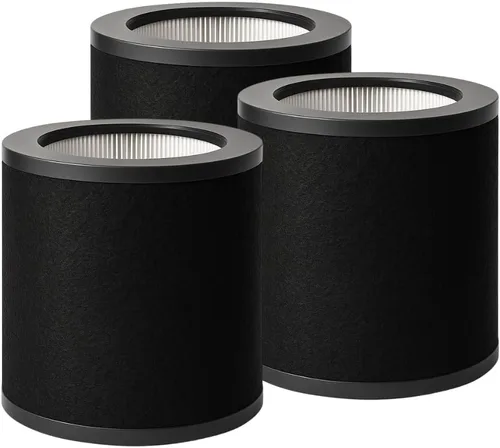 Nispira TT-AP008 AP008 Filtro de repuesto para purificador de aire TaoTronics & Gukify AP008 2 en 1 con carbón activado HEPA que elimina el olor a