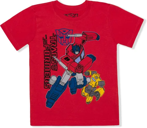 Miniatura 2 de Transformers Hasbro Boys 3 Pack Short Sleeve T-Shirts for Little Kids BlueYellowRed