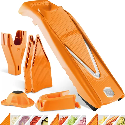 Miniatura 10 de Börner V5 PowerLine - Juego profesional de cortadores de verduras (7 piezas) • Cortador de verduras (cepilladora en V) para frutas y verduras +