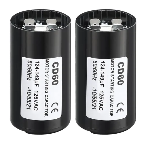Miniatura 6 de PATIKIL Condensador de arranque del motor, 2 unidades 88-108uF/Mfd 125V 50/60Hz CD60 Condensador de funcionamiento para arranque de motor eléctrico