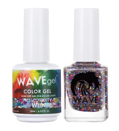 Miniatura 203 de WAVEGEL - Juego dúo de gel y esmalte de uñas a juego - Colección Simplicity - #P109 Blizzard I 0.5 onzas