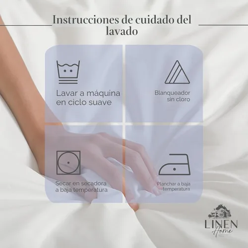 Miniatura 5 de Linen Home Juego de 4 sábanas de percal de 100 % algodón, tamaño Queen, color azul oscuro, bolsillo profundo, 1 sábana encimera, 1 sábana bajera