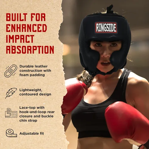 Miniatura 5 de Ringside, Muay Thai, MMA, casco con protección para enfrentamiento de boxeo con laterales Azul