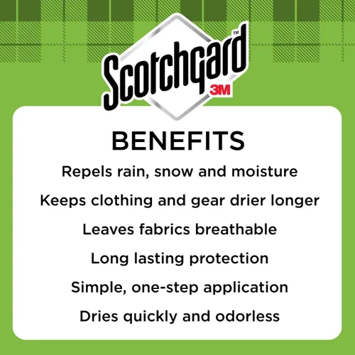 Miniatura 2 de Scotchgard Aerosol de tela con escudo de agua para exteriores, repelente al agua para primavera y verano, equipo de exterior y muebles de patio