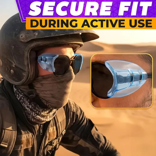 Miniatura 7 de BURIUS Protectores laterales de seguridad para lentes con clip – Se ajustan al 98% de las gafas Protecciones ligeras de laboratorio