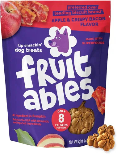 Miniatura 34 de Fruitables Golosinas horneadas para perros, golosinas saludables de calabaza para perros, bajas en calorías y deliciosas, sin trigo, maíz o soja