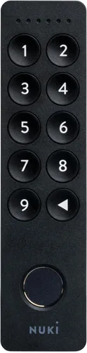 Nuki Keypad 2, Acceso a puerta por huella dactilar, Entrada segura por código para cerradura inteligente, Fácil instalación, Entrada sin llave para