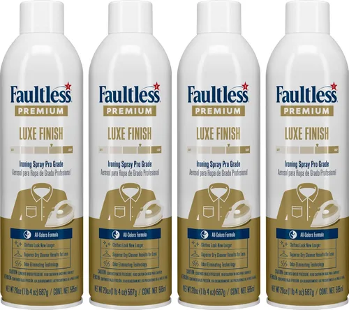 Miniatura 5 de Faultless Spray de planchado Premium Luxe (15 onzas, paquete de 2) – Spray profesional de hierro para almidonar ropa y tela – Reduce el tiempo de 2