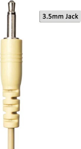 Miniatura 2 de HYS Vigilancia de 0.138 in solo escucha con tubo acústico, auriculares de tubo acústico de 1 cable para conector de audio de 0.138 in, solo recibe