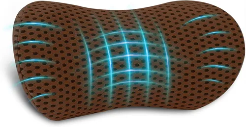 Miniatura 15 de Almohada lumbar, almohada de apoyo lumbar de espuma viscoelástica para silla de oficina y asiento de automóvil, almohada de apoyo para aliviar