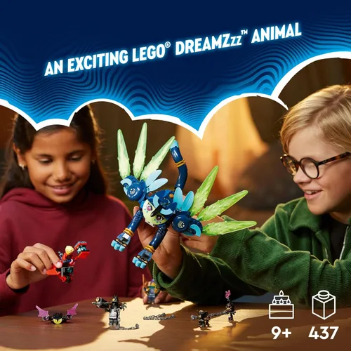 Miniatura 2 de LEGO DREAMZzz Zoey and Zian The Cat-Owl, juego de construcción de juguetes de animales inspirado en programas de televisión para niños, juguete